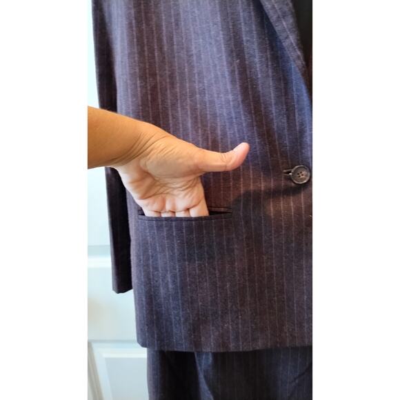 Vintage 1950s Tailored by Handmacher Wool Skirt Suit Set Size 14 USA - Picture 3 of 16